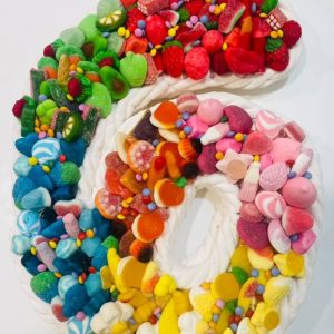 Pastel en forma de número (Cualquiera)